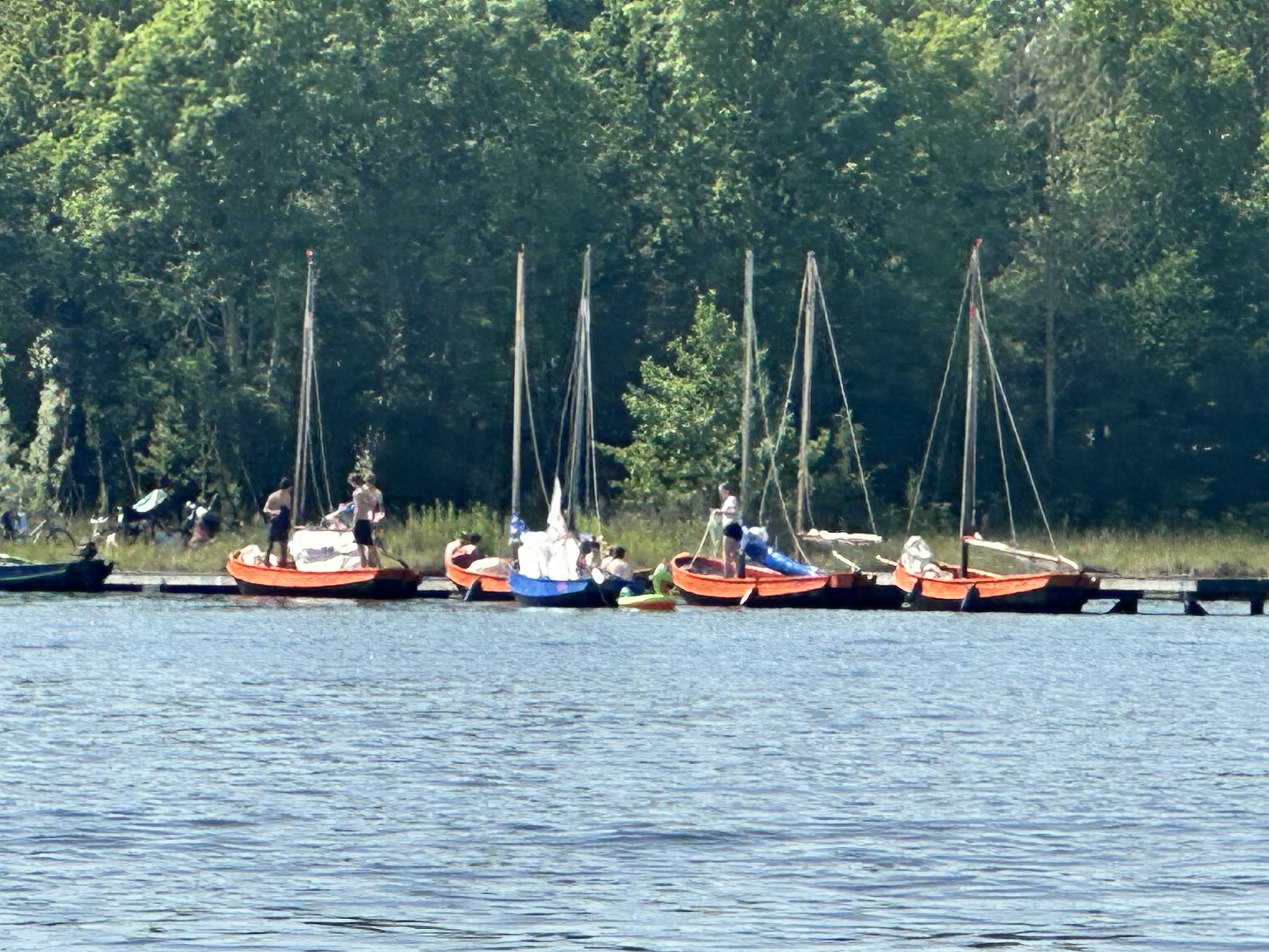 Sailing boats at the jetty